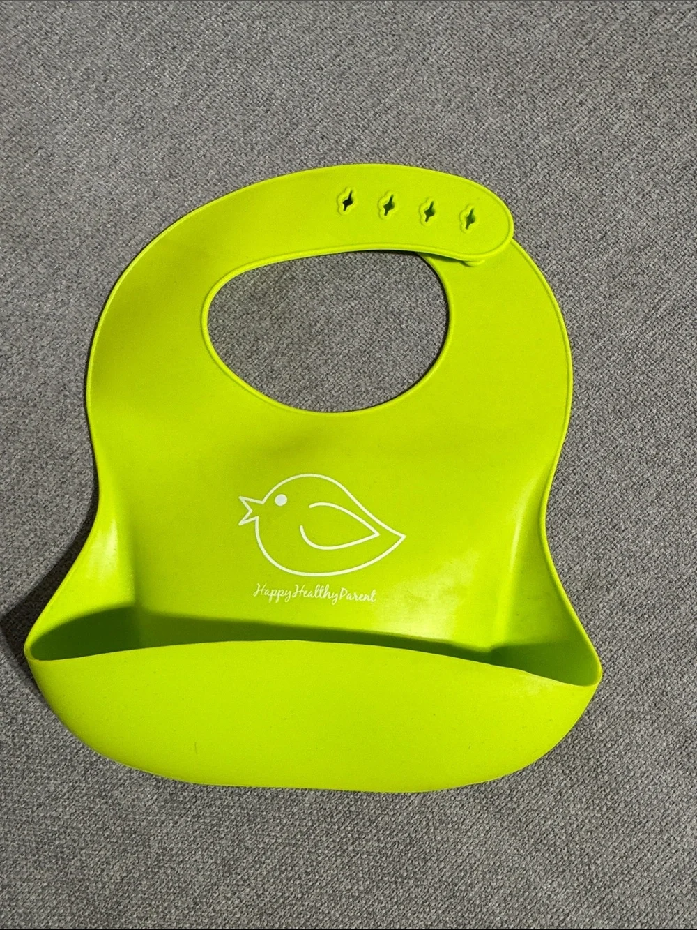 Silicone Baby Bib - Blue, Green, Gray, Orange